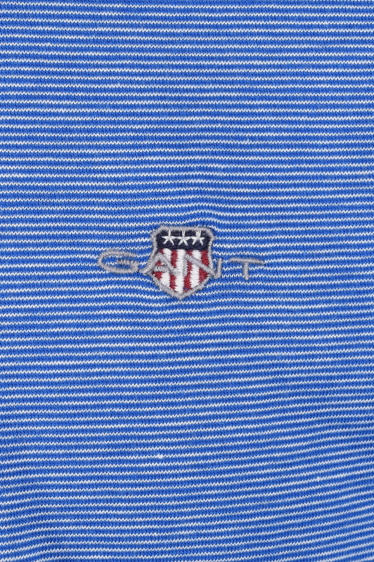 T-shirt à petites rayures Gant Bleu Lapis