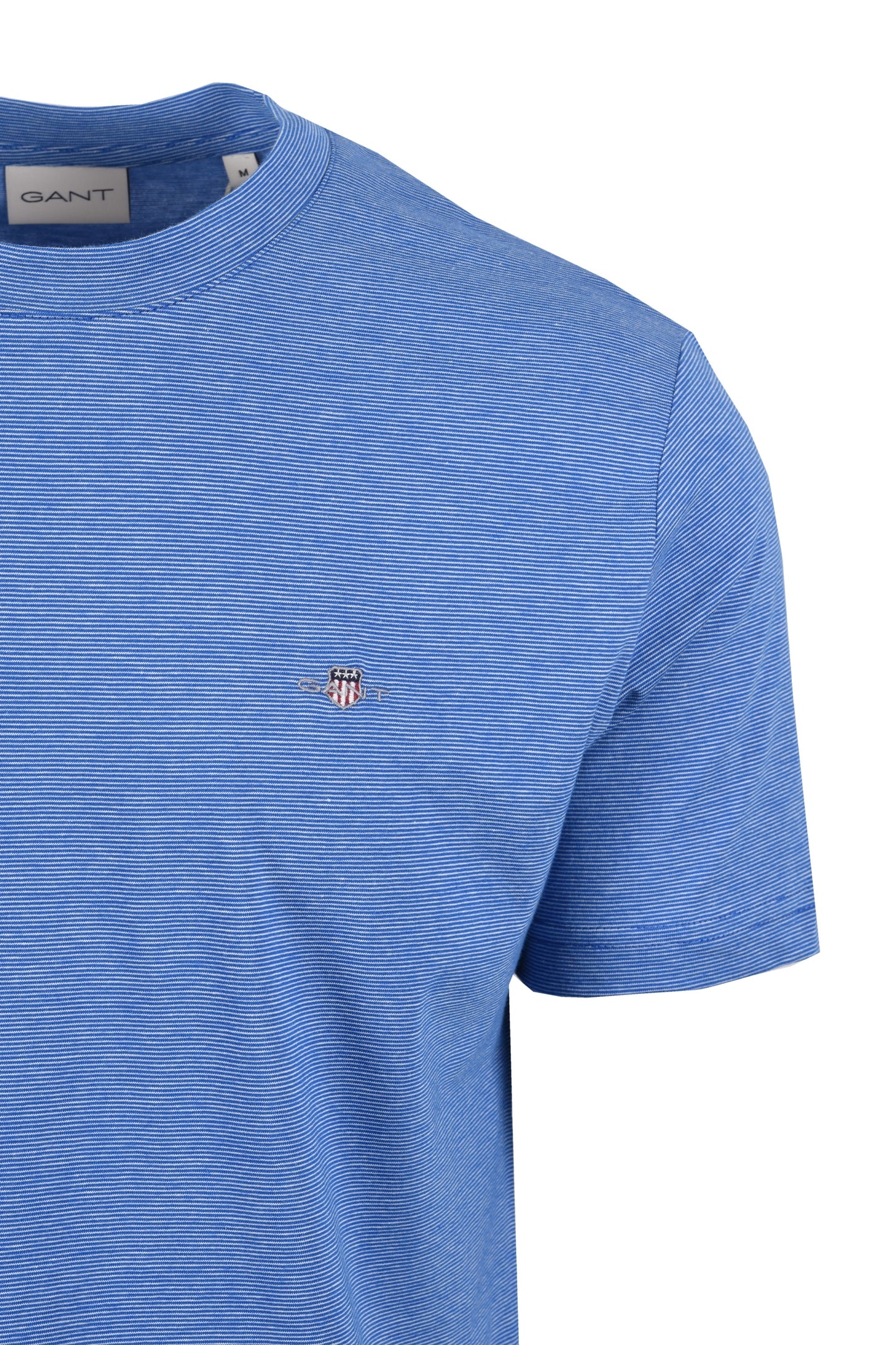 T-shirt à petites rayures Gant Bleu Lapis