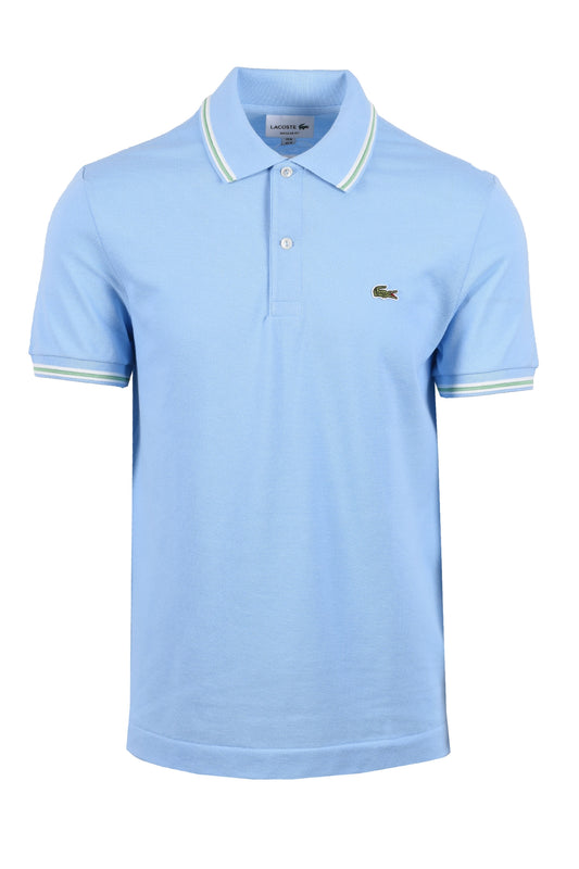 Lacoste Tipped Polo Overview Blue