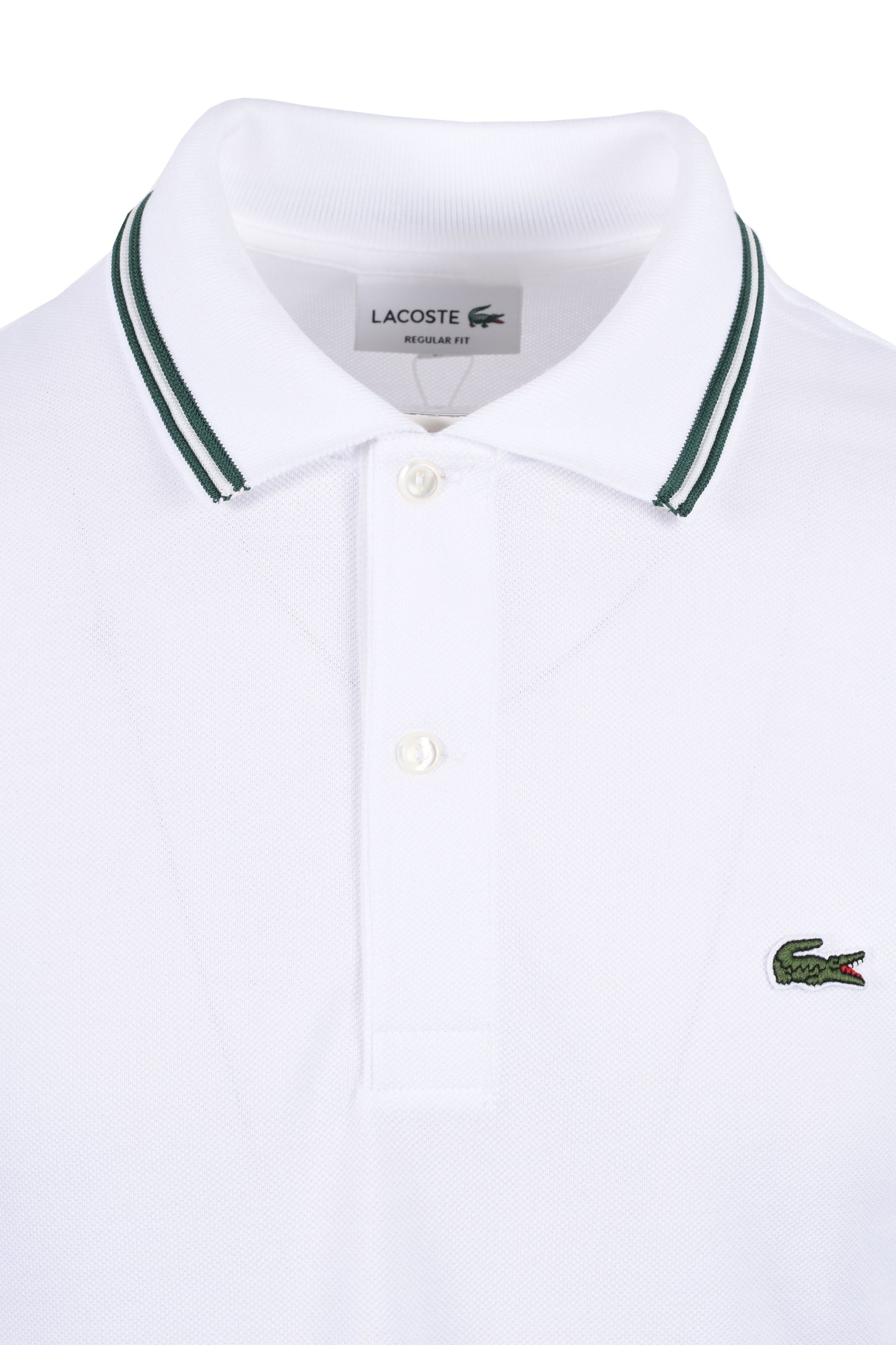 Lacoste Tipped Polo White – Michael Stewart