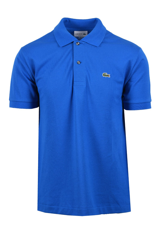 Polo Lacoste L.12.12 en coton piqué bleu gitan