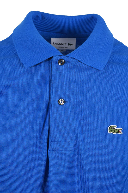 Polo Lacoste L.12.12 en coton piqué bleu gitan