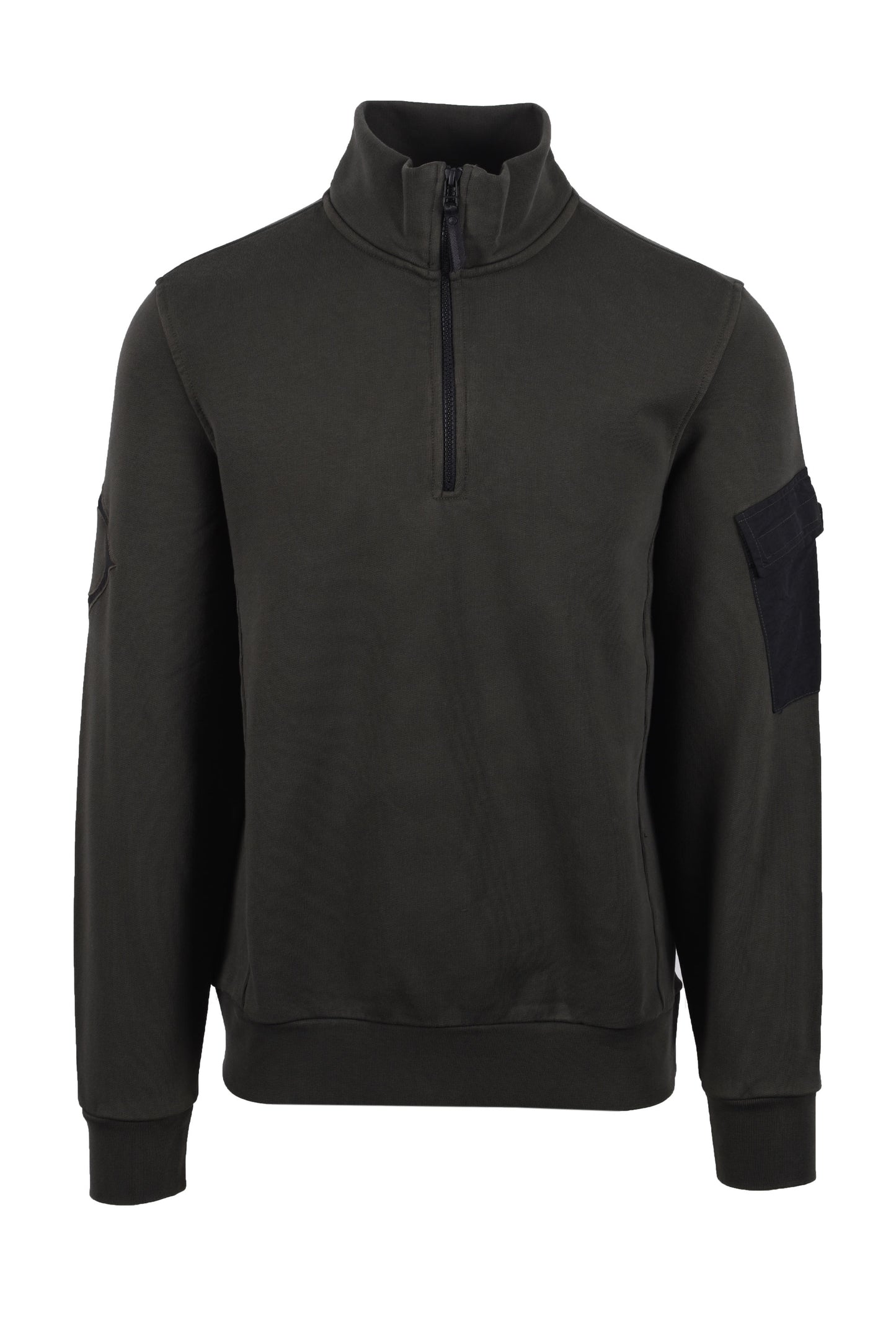 Ma.strum Half Zip Logo Felpa Olio Slick