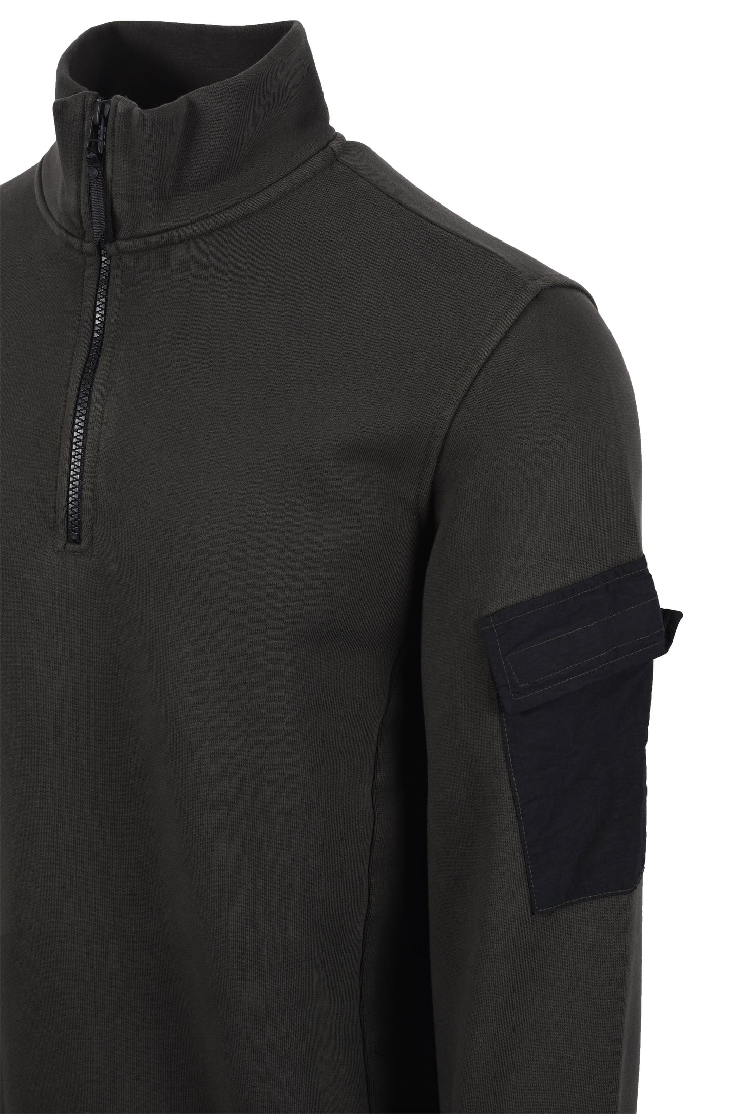 Ma.strum Half Zip Logo Felpa Olio Slick
