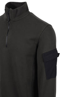 Ma.strum Half Zip Logo Sweat Oil Slick Ma.Strum