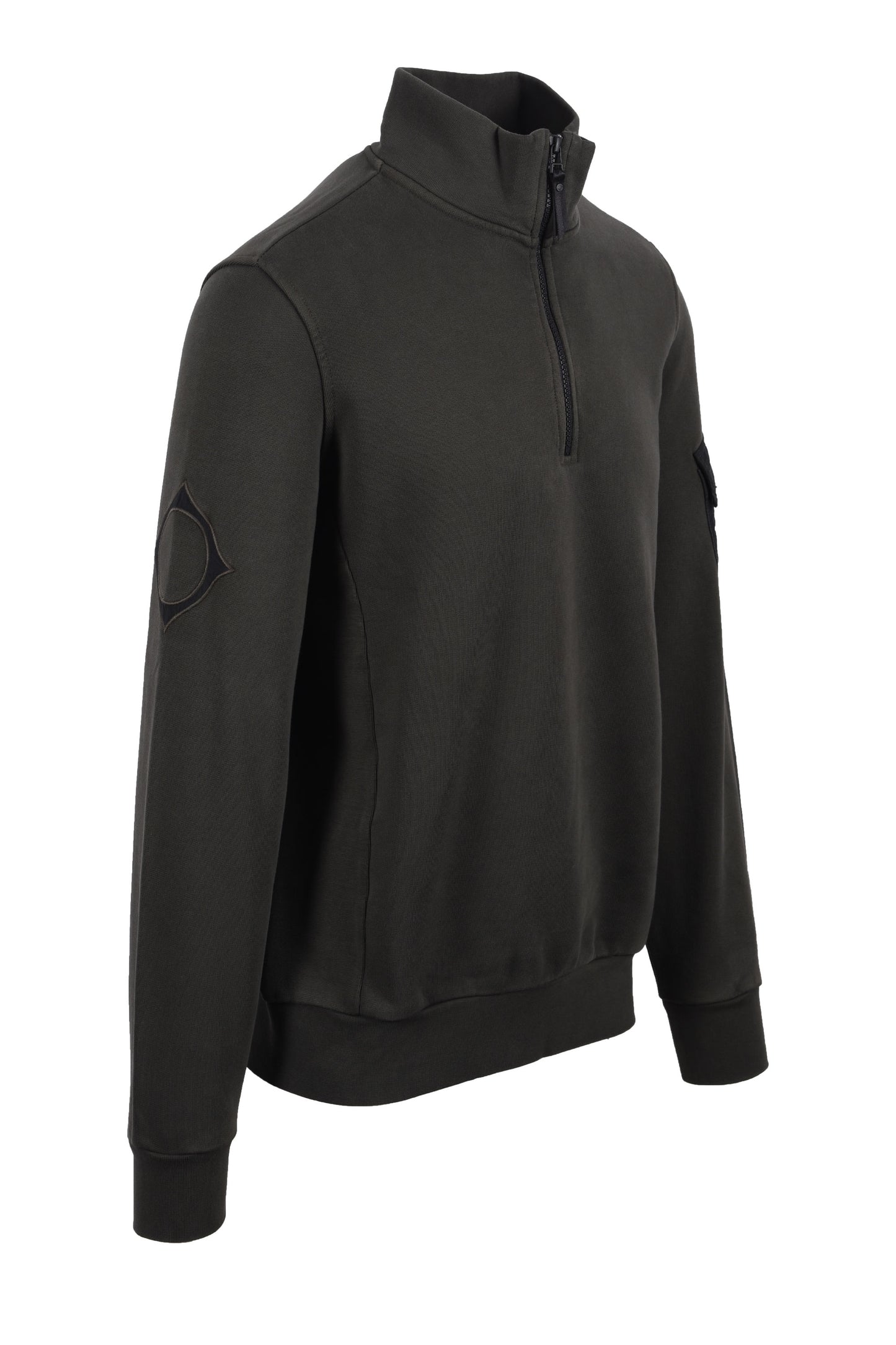 Ma.strum Half Zip Logo Felpa Olio Slick