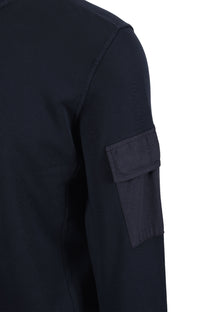 Ma.strum Half Zip Logo Sweat Ink Navy Ma.Strum