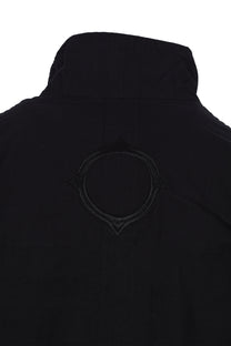Ma.strum Mixed Media Funnel Shirt Jet Black Ma.Strum