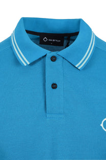 Ma.strum Double Tipped Polo Shirt Vallarta Blue Ma.Strum