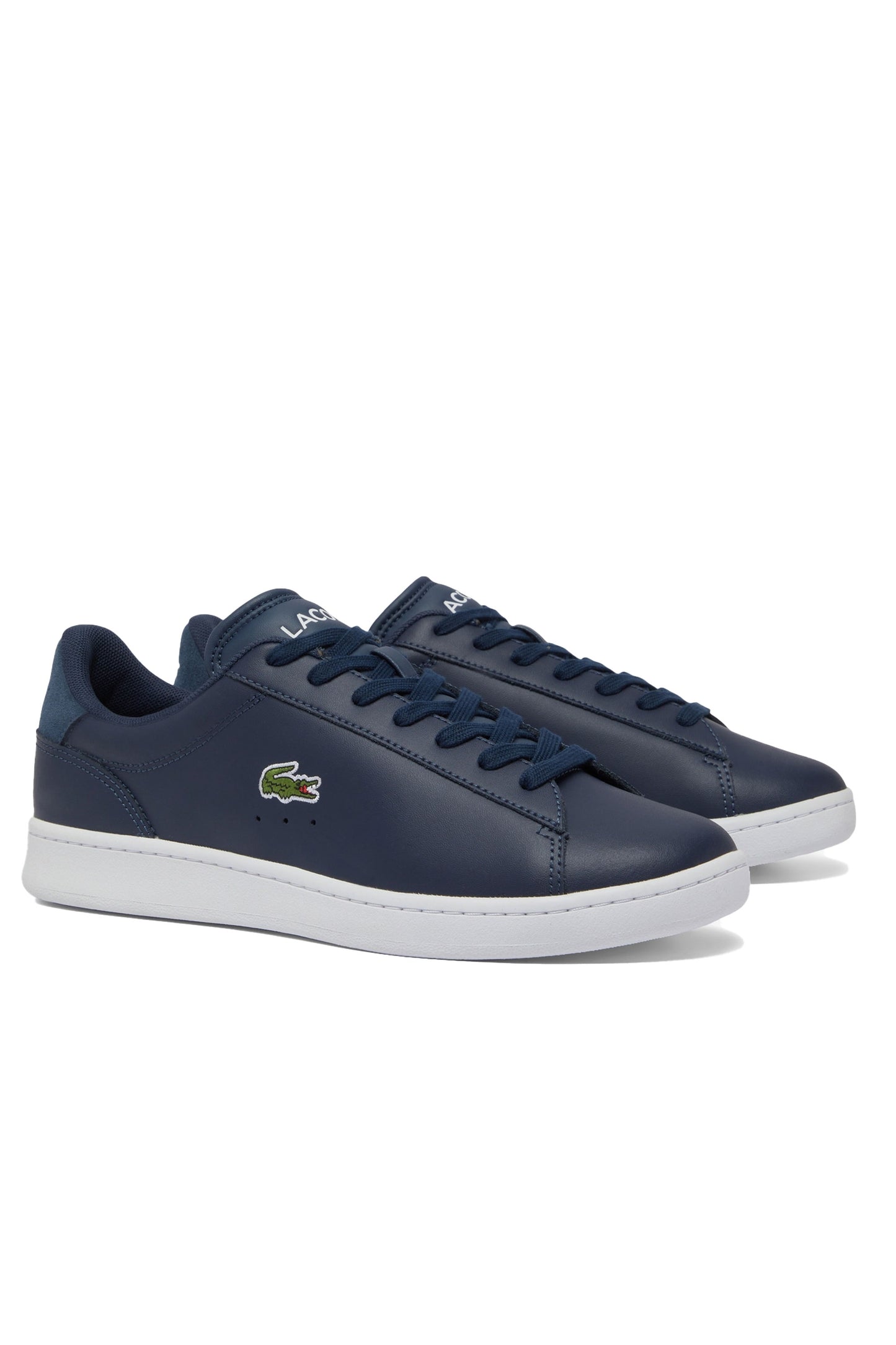 Lacoste Carnaby Set Leather Trainer Navy/White