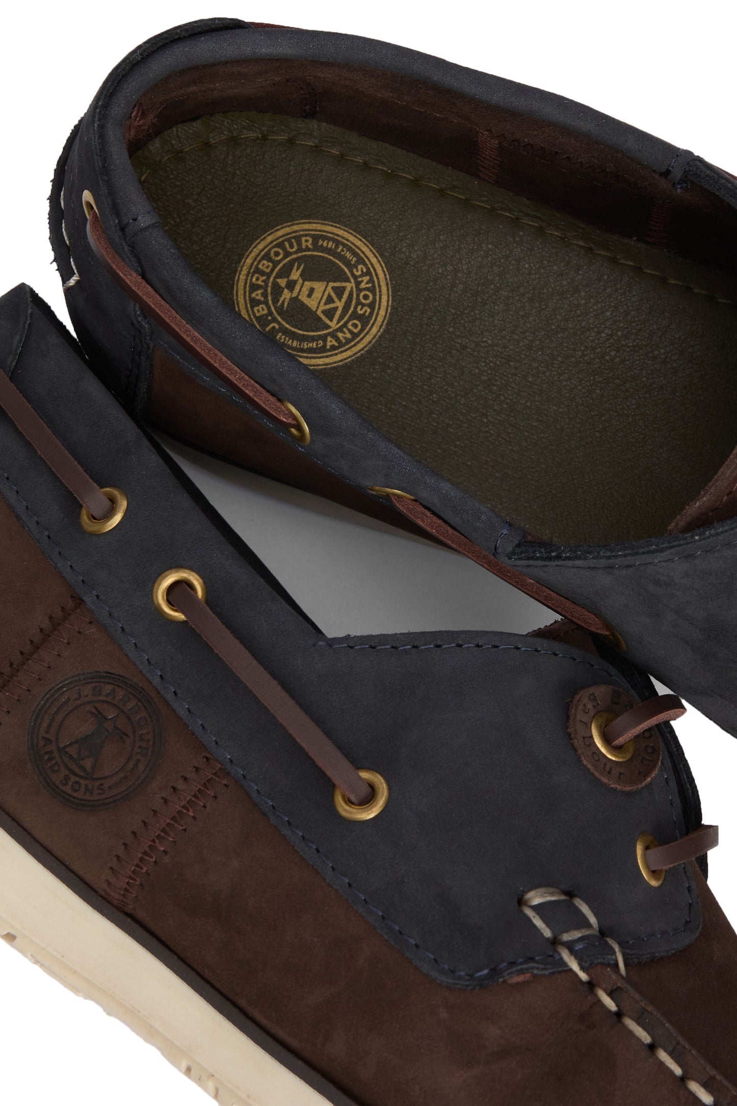 Barbour Wake Boating Shoe Brown/Navy