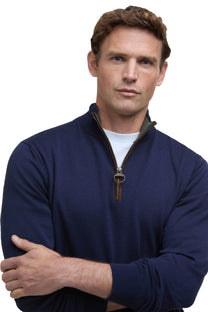 Barbour Bayfield Half Zip Navy Barbour