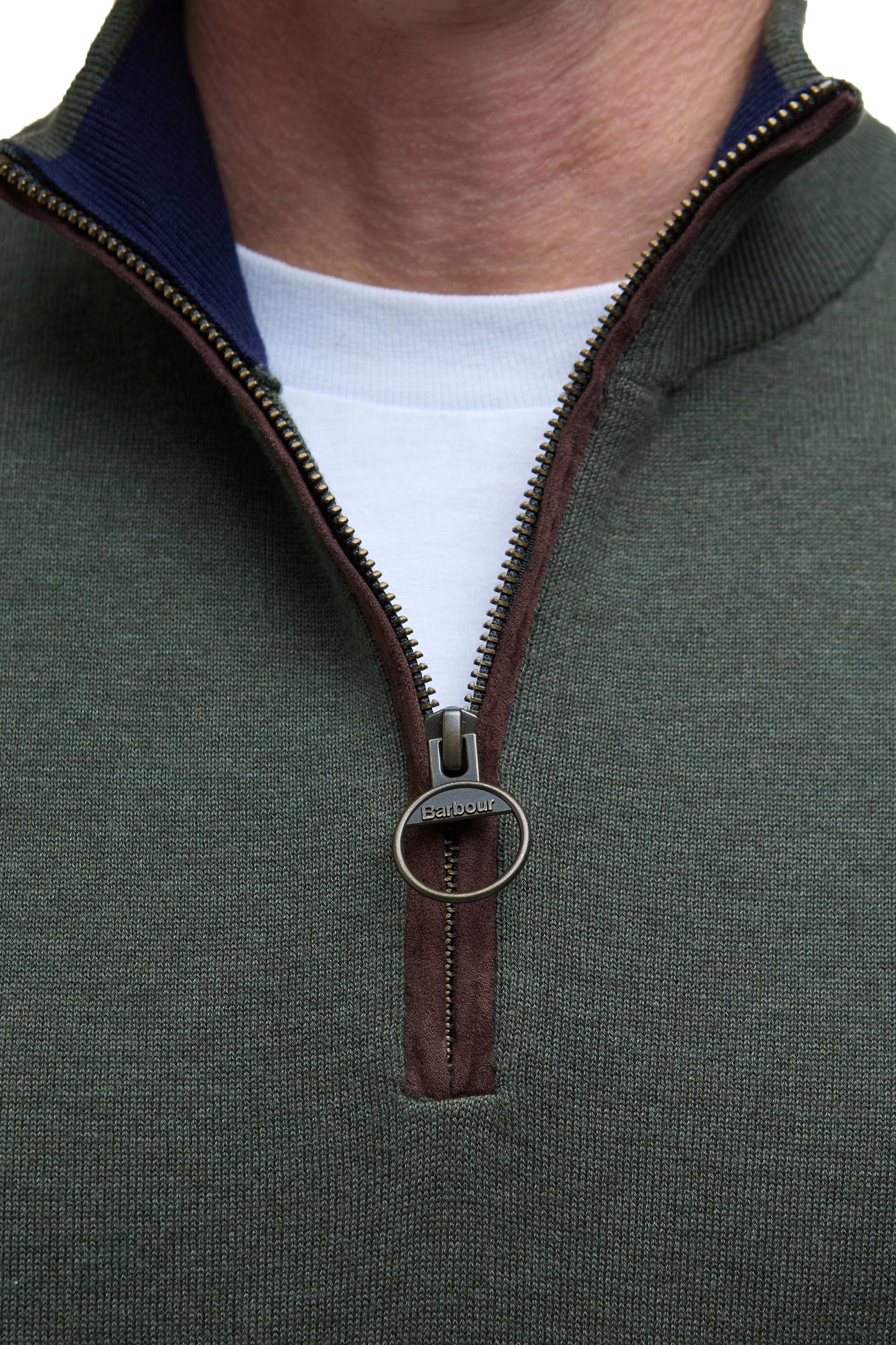 Barbour Bayfield Half Zip Olive