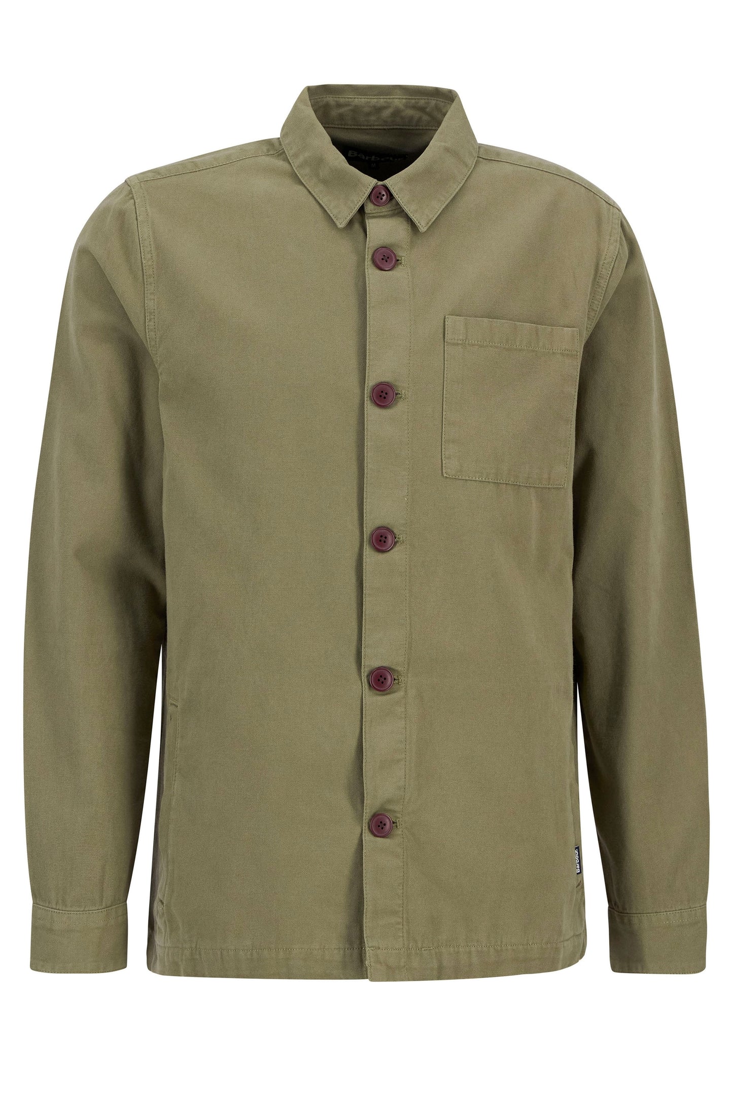 Barbour Washed Overshirt Bleached Olive