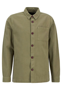 Barbour Washed Overshirt Bleached Olive Barbour