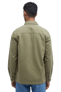 Barbour Washed Overshirt Bleached Olive Barbour