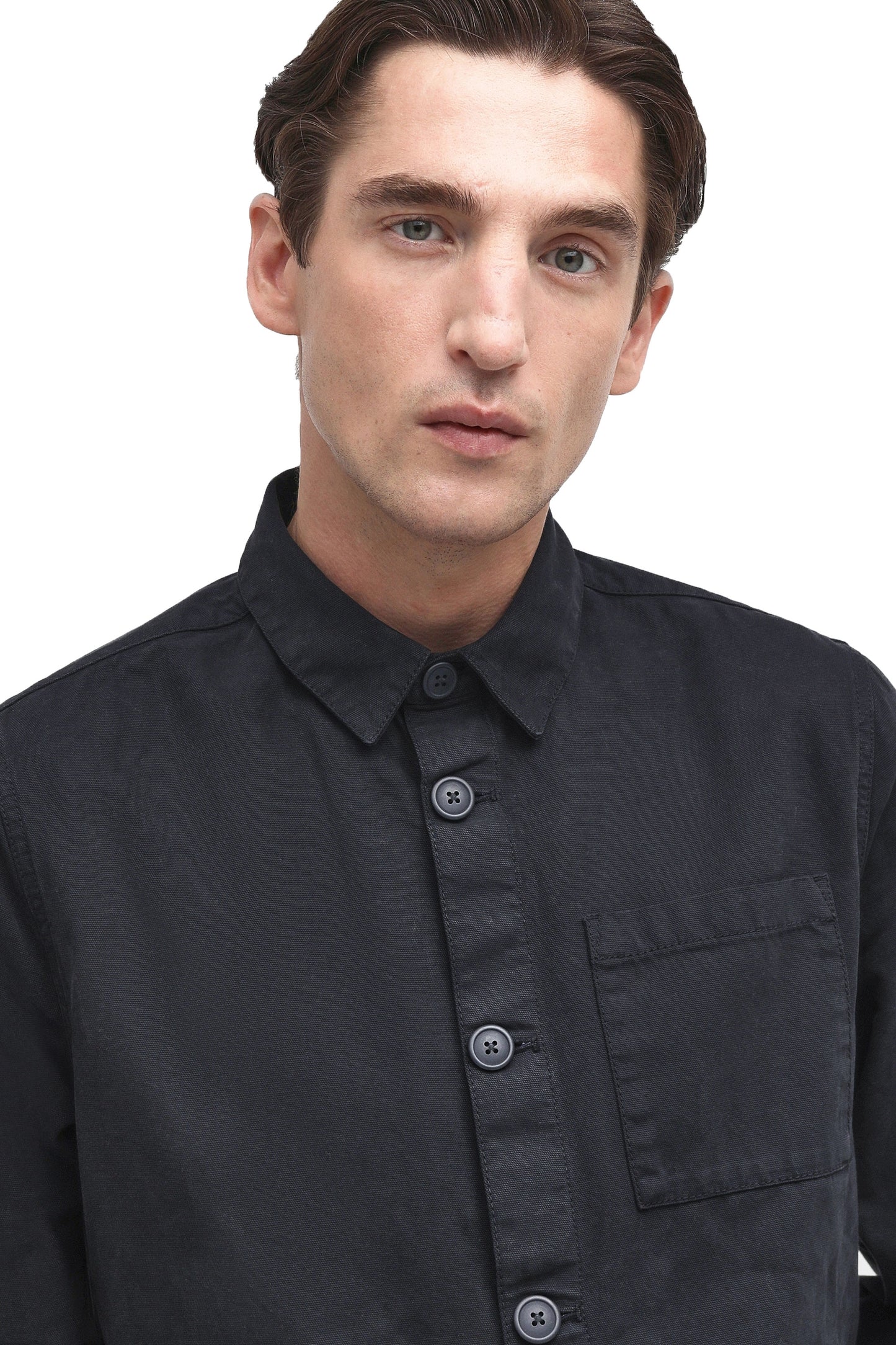 Barbour Camicia lavata blu navy