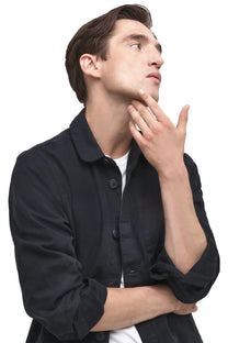 Barbour Washed Overshirt Navy Barbour