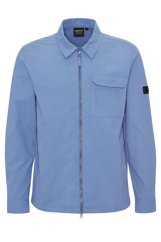Barbour International Maze Overshirt Washed Blue