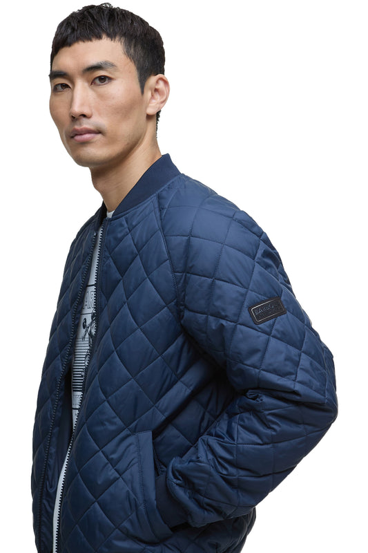 Giacca trapuntata Barbour International Harfell blu navy
