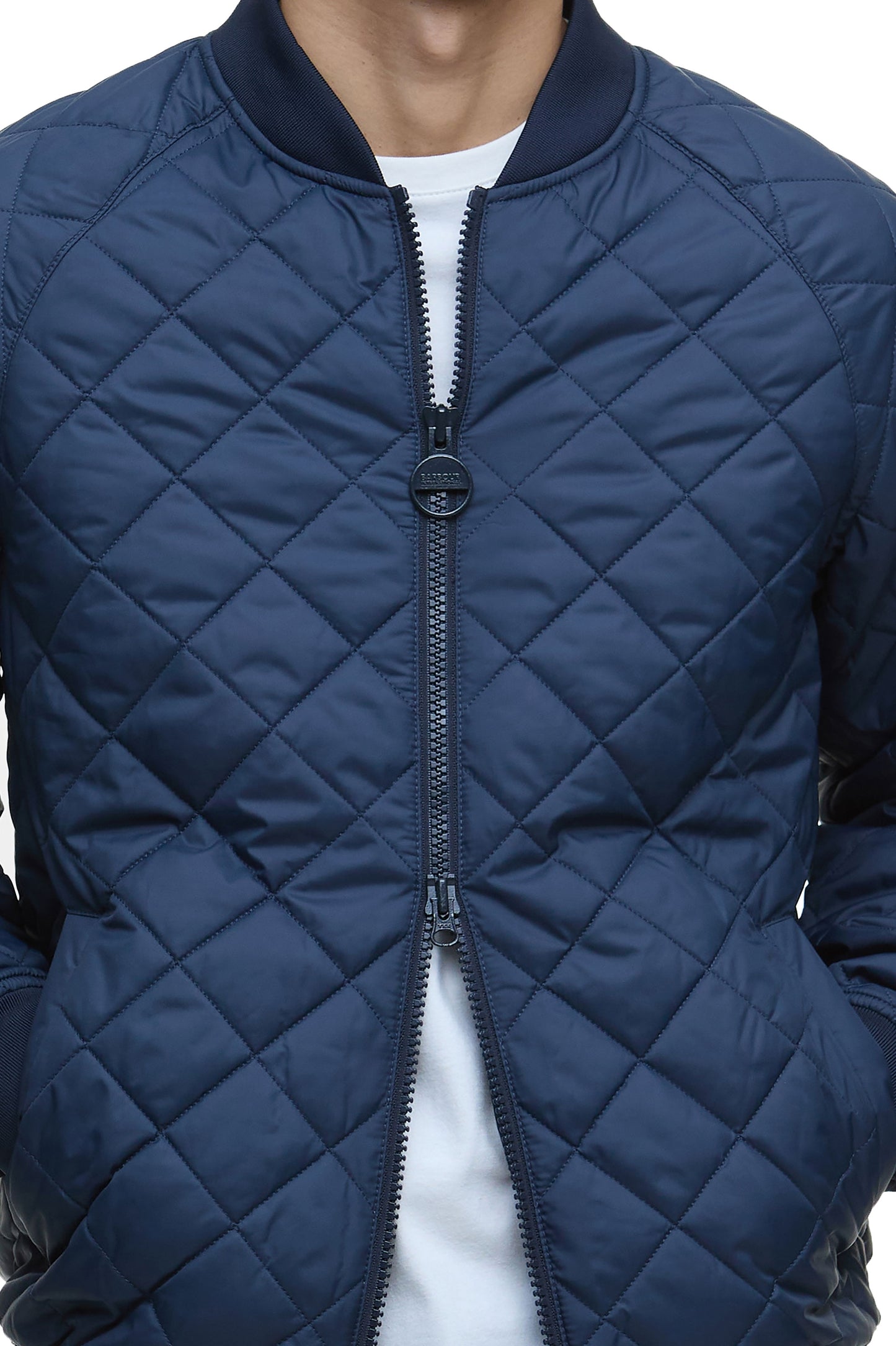 Barbour International Harfell Quilted Jacket Navy