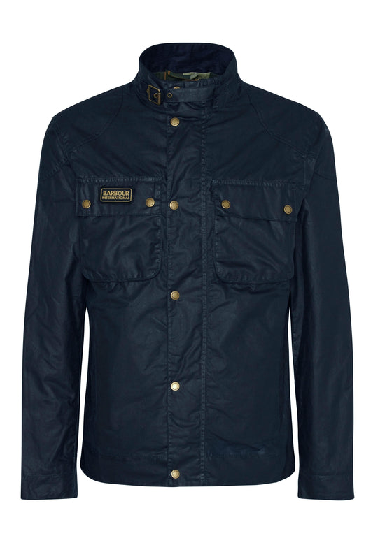 Barbour International Merton Wax Jacket Navy