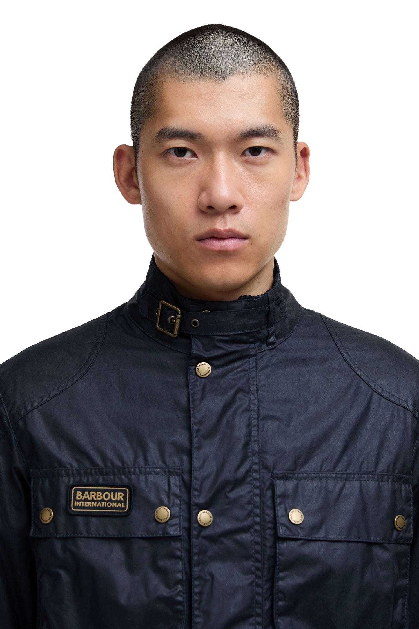 Barbour International Merton Wax Jacket Navy