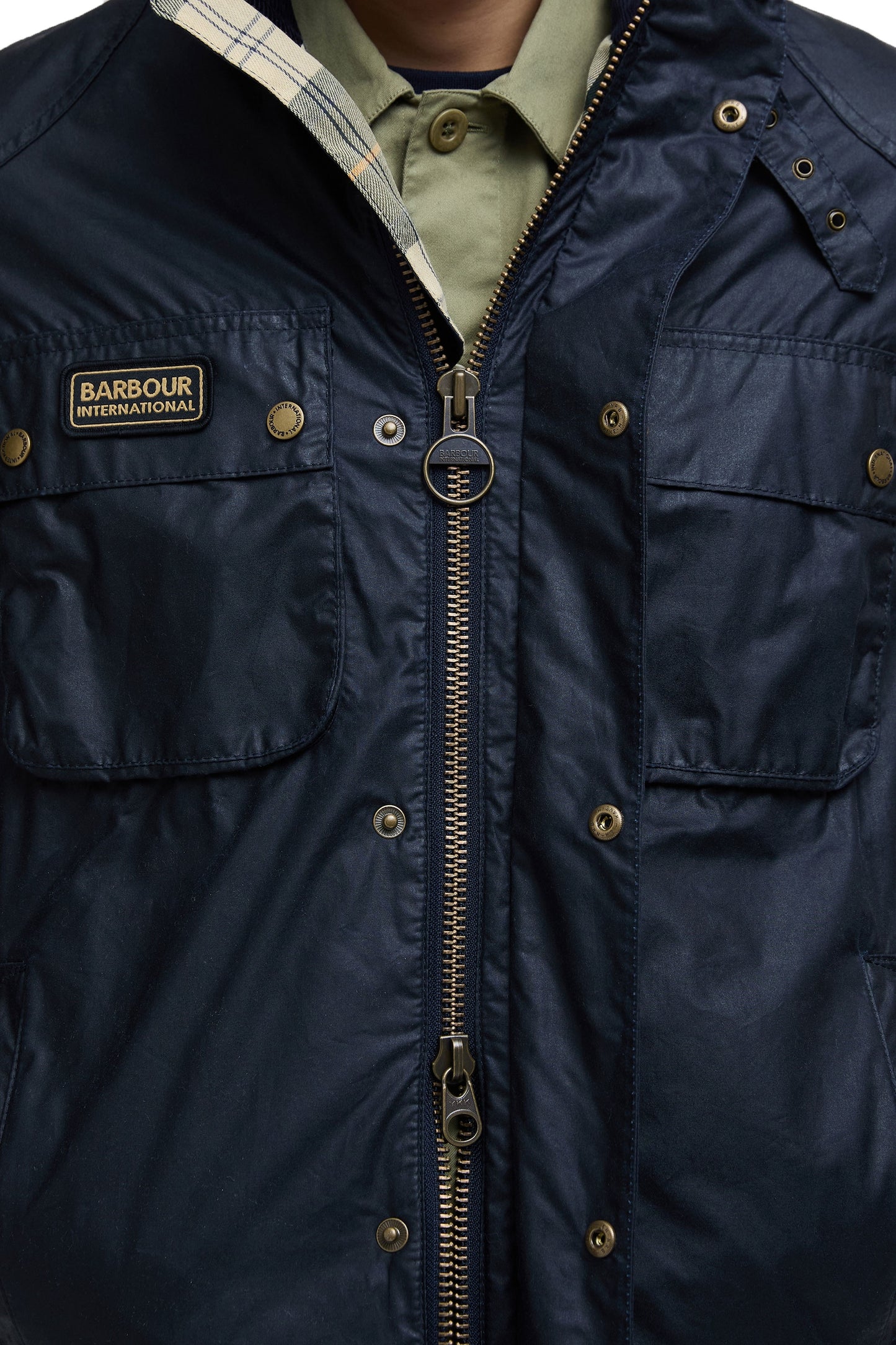 Barbour International Merton Wax Jacket Navy