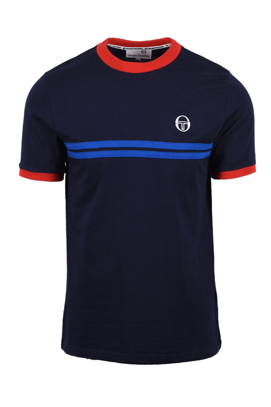 Sergio Tacchini Supermac T-shirt Navy/Red