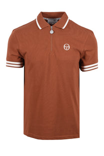 Sergio Tacchini New Iceberg Zip Polo Brown Sergio Tacchini
