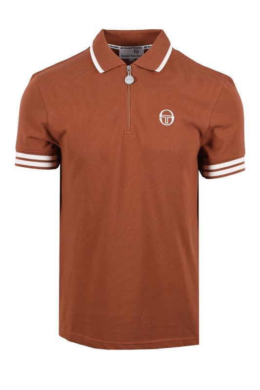 Sergio Tacchini New Iceberg Zip Polo Brown