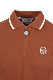 Sergio Tacchini New Iceberg Zip Polo Brown Sergio Tacchini