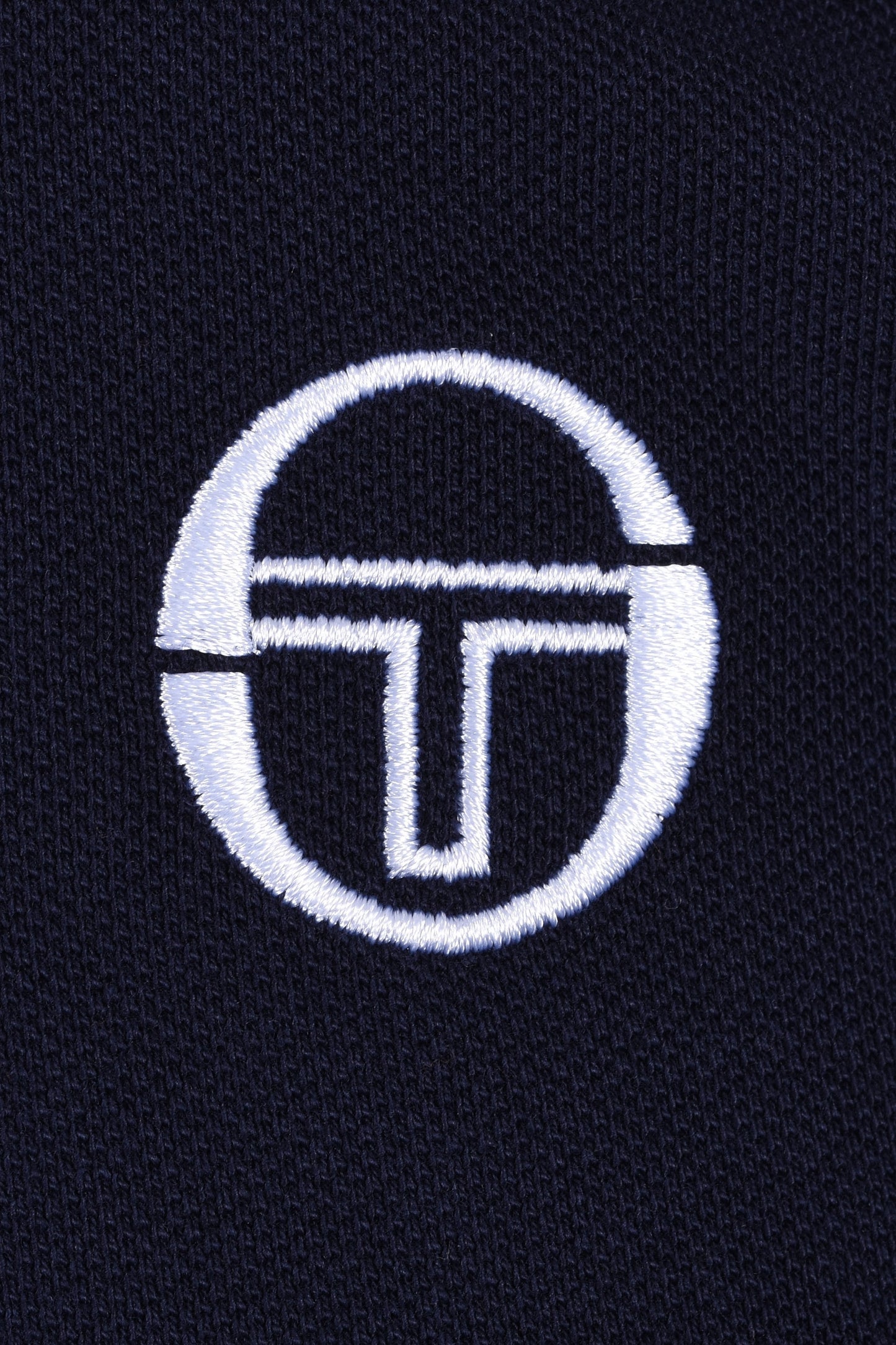 Polo Sergio Tacchini New Iceberg Zip Blu Navy/Bianco