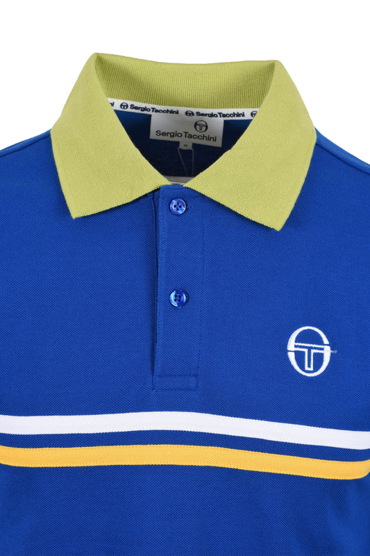 Sergio Tacchini Supermac Polo Bleu/Vert