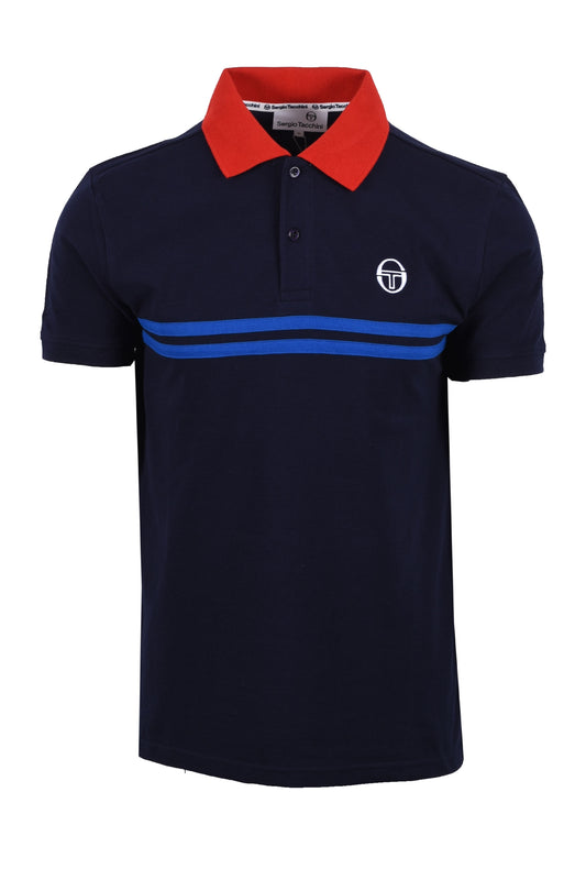 Sergio Tacchini Supermac Polo Marine/Rouge
