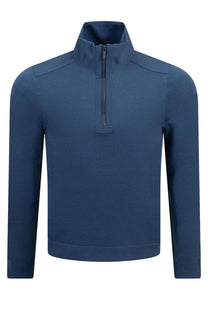 Boss P-bart Half Zip Knitwear Medium Blue Boss Black