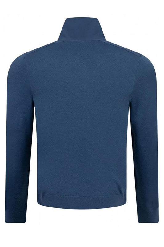Boss P-bart Half Zip Knitwear Medium Blue