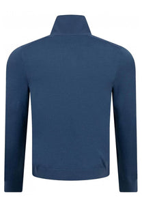 Boss P-bart Half Zip Knitwear Medium Blue Boss Black