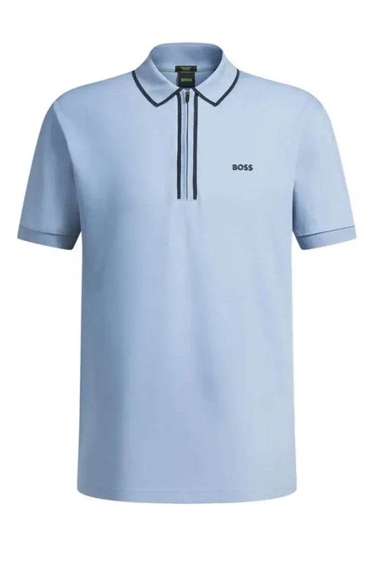 Polo à bande Boss Philix bleu ouvert