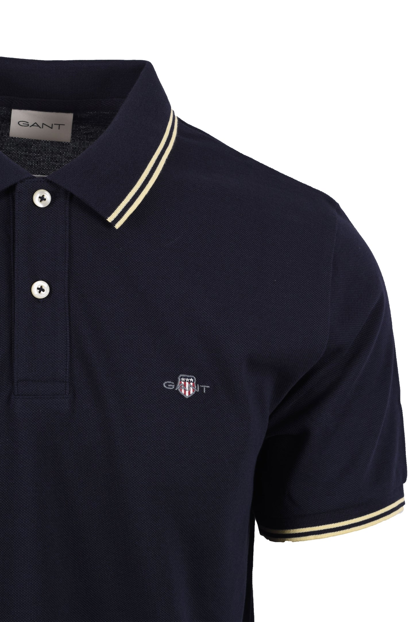 Polo Gant Contrast Tipping blu sera