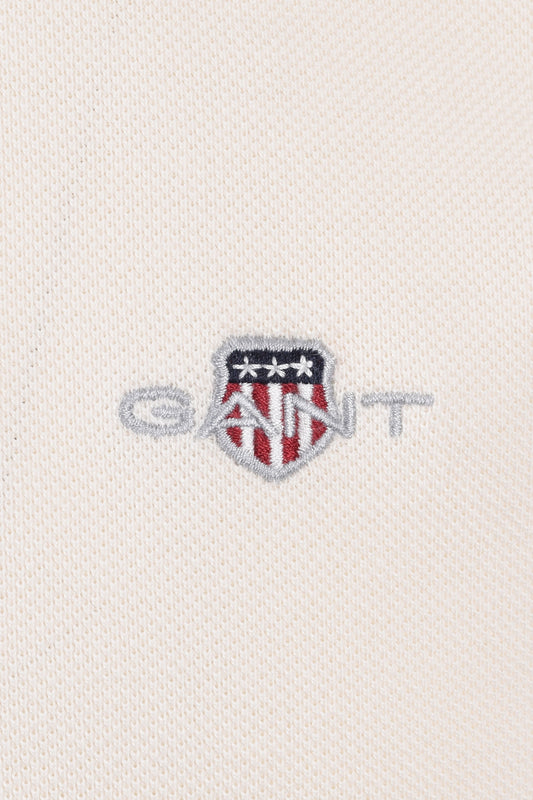 Gant Contrast Tipping Polo Cream