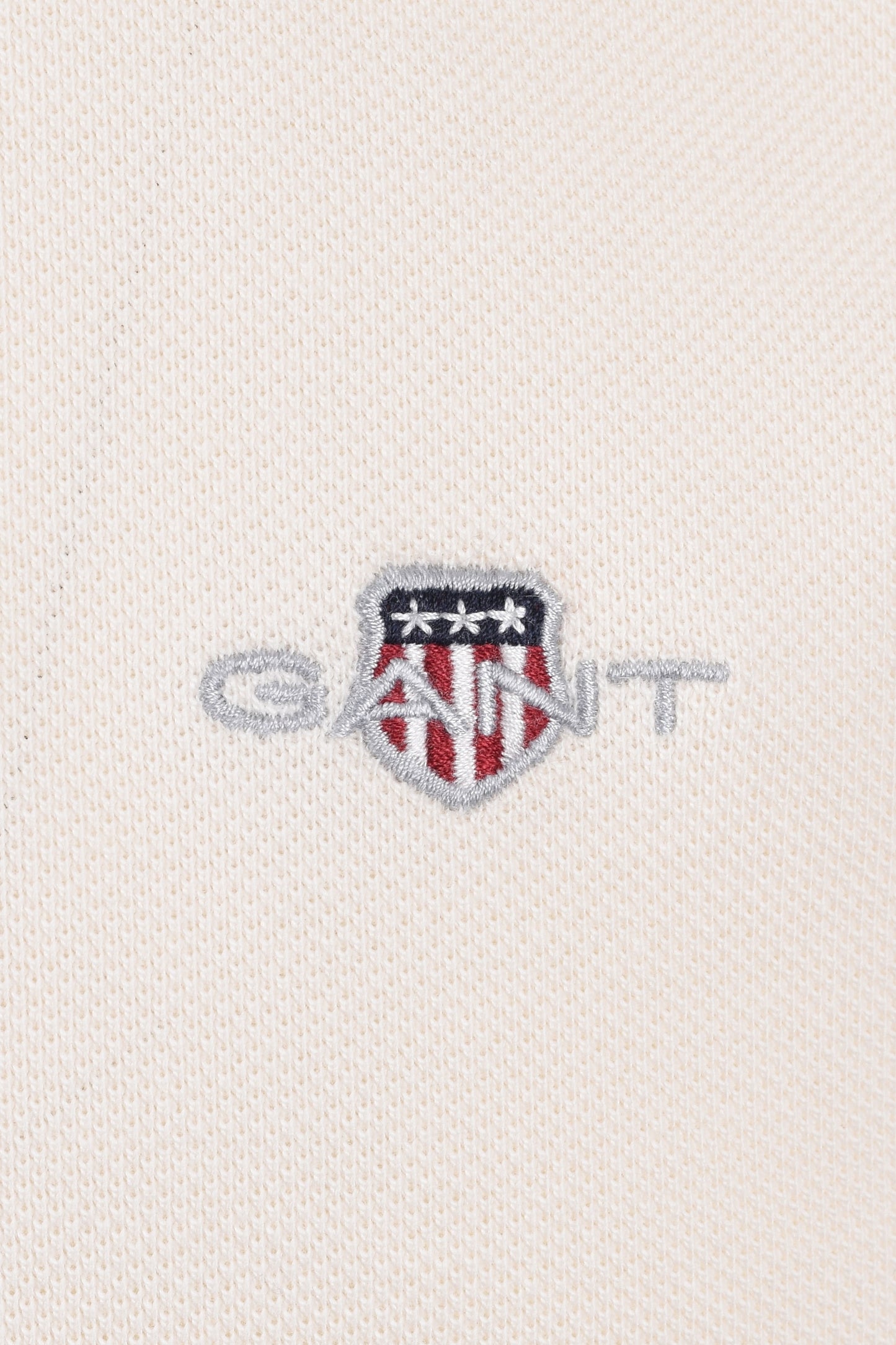 Polo Gant con punta a contrasto color crema