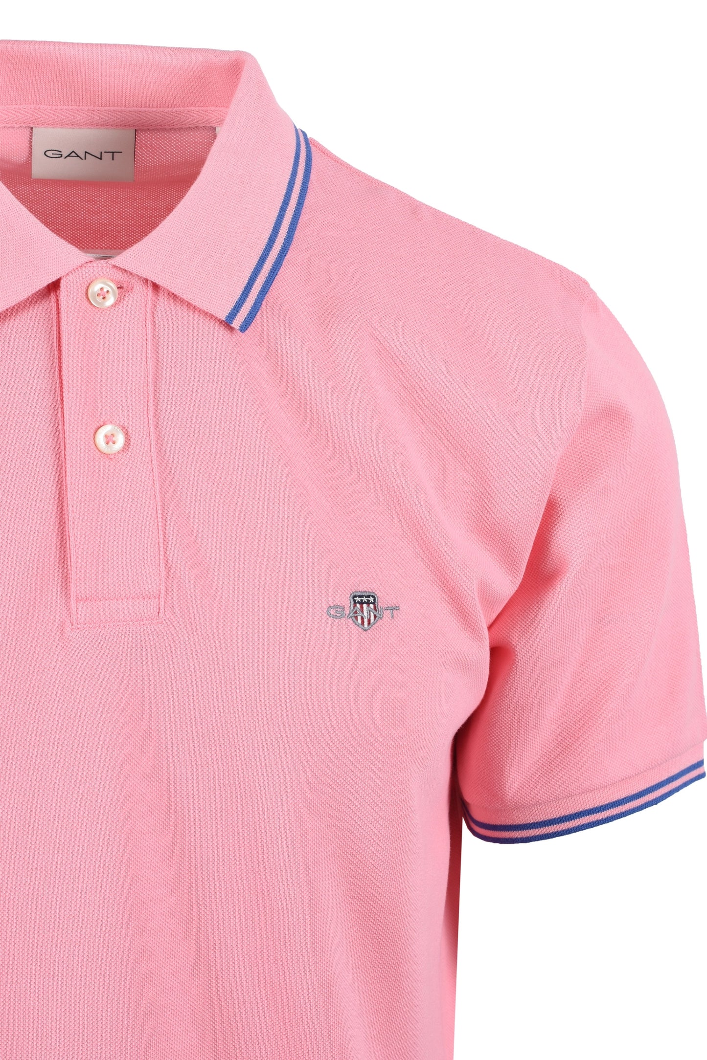 Polo con tipping a contrasto Gant Geranio Rosa