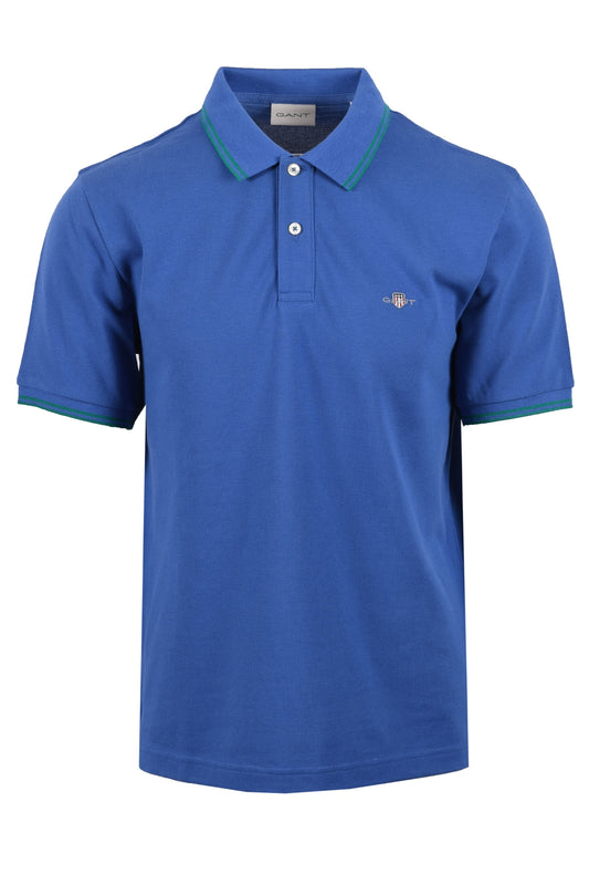 Gant Contrast Tipping Polo Rich Blue