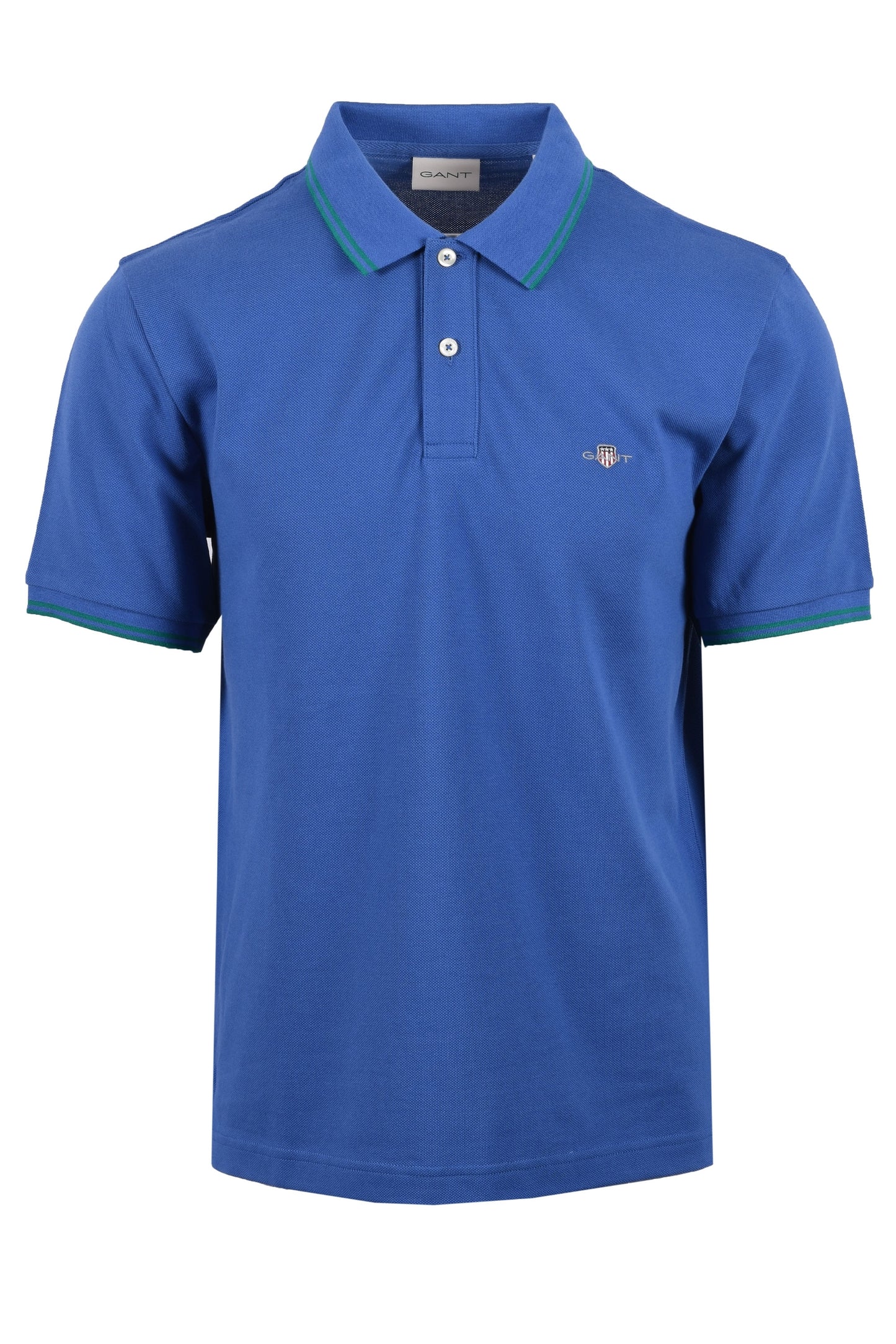 Polo con risvolto a contrasto Gant blu intenso
