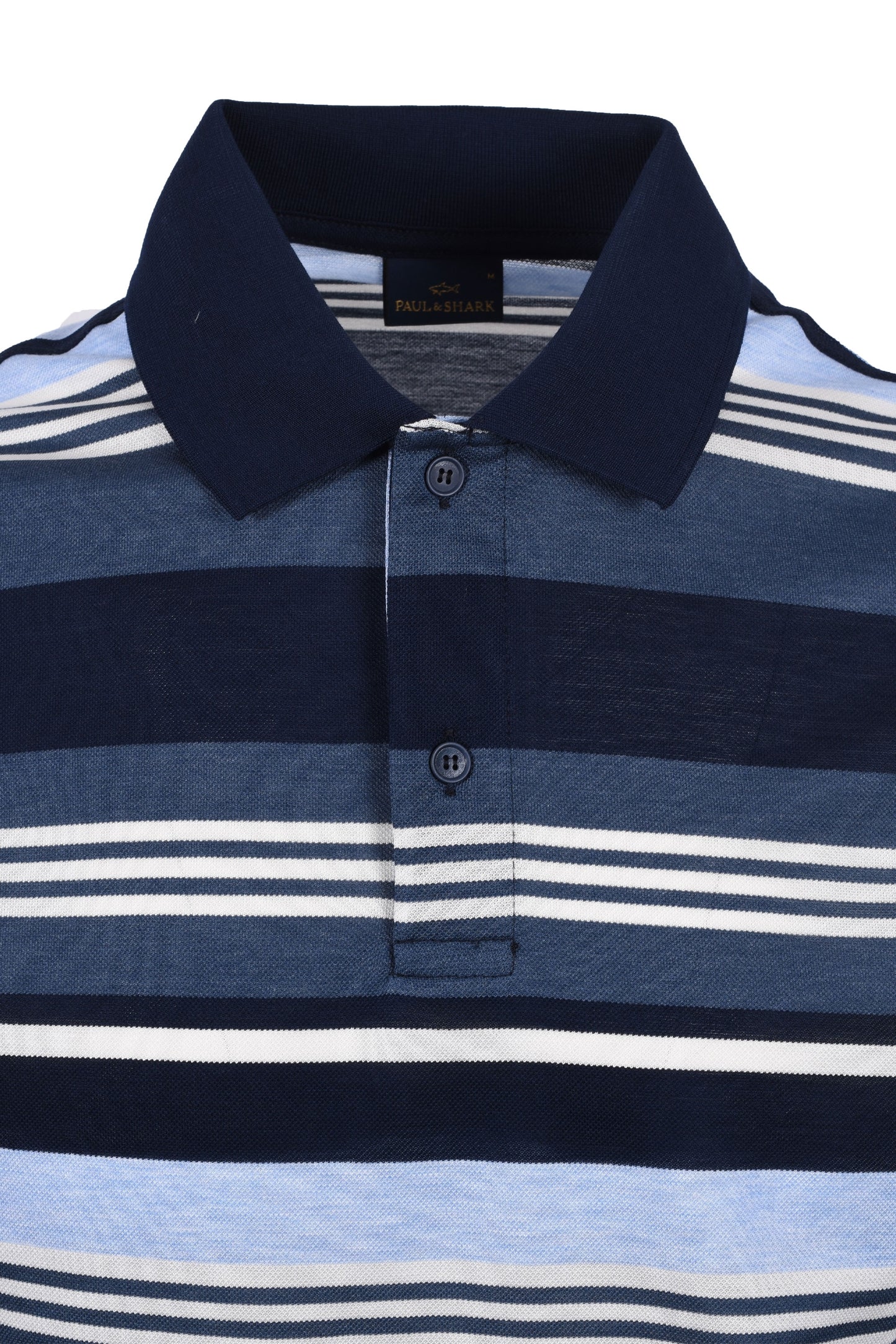 Paul And Shark Polo Blue/White Multi Stripe