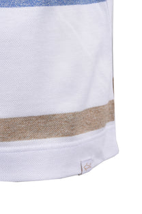 Paul And Shark Polo Shirt White Multi Stripe Paul & Shark