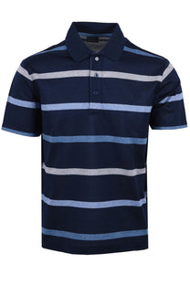 Paul And Shark Polo Shirt Navy Multi Stripe Paul & Shark