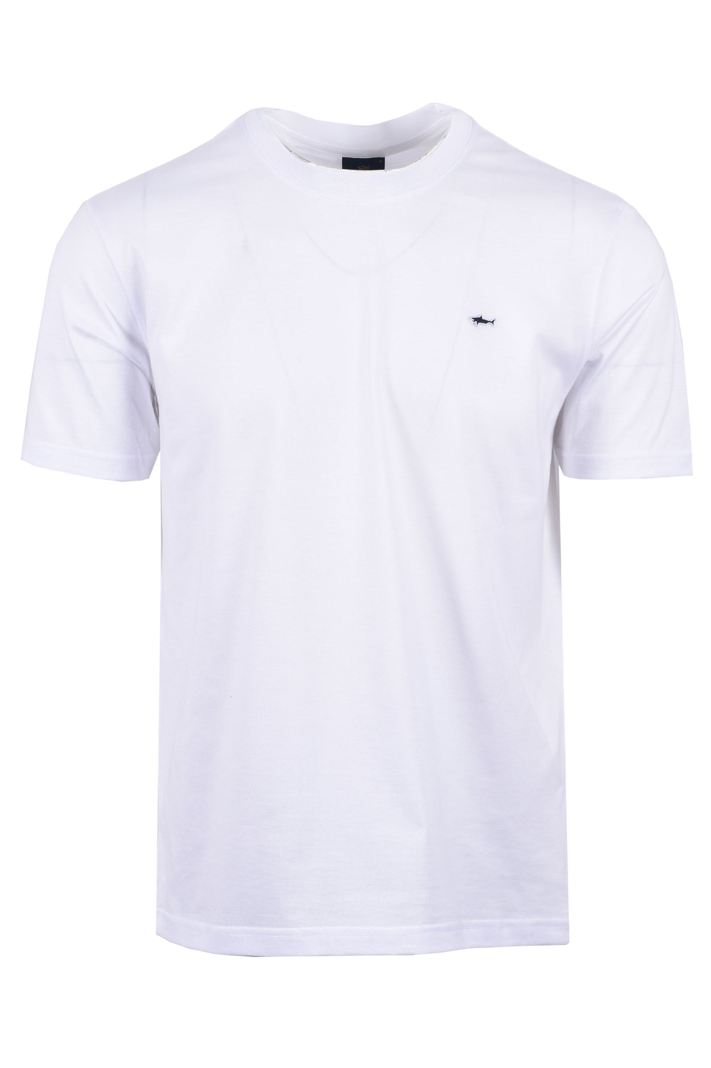 T-shirt blanc avec badge Paul And Shark