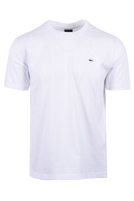 T-shirt blanc avec badge Paul And Shark